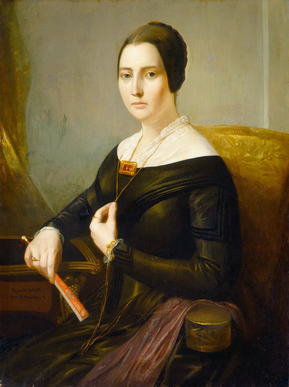 伊丽莎白-欧克斯-普林斯-史密斯夫人塞巴-史密斯，约1845年。 作者 约翰卫斯理乐园