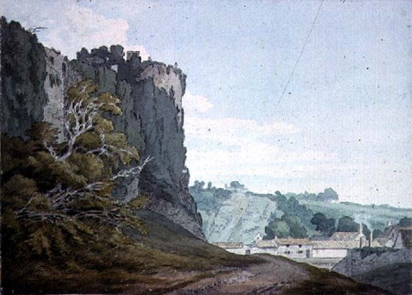 一部分的Chepstow城堡，Monmouthshire 作者 约翰·怀特·雅培
