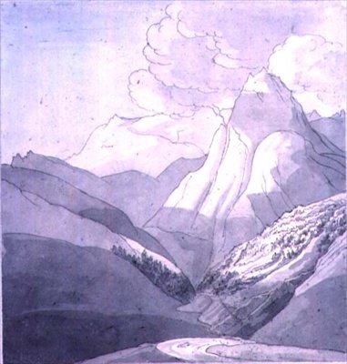 靠近莱茵河源头的阿尔卑斯山脉 作者 约翰·怀特·雅培