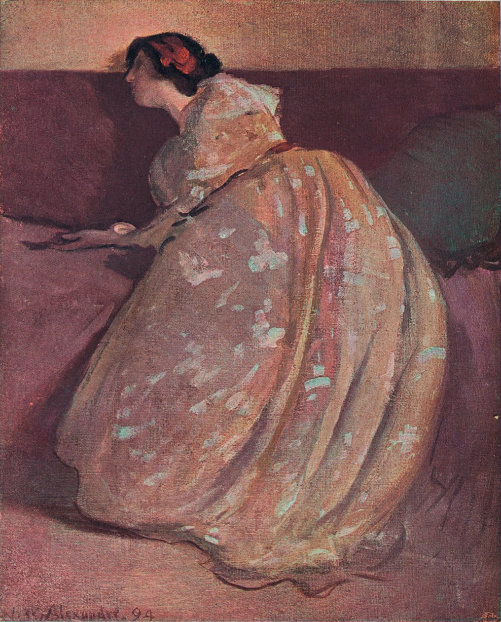 The Divan，c1900 作者 约翰·怀特·亚历山大
