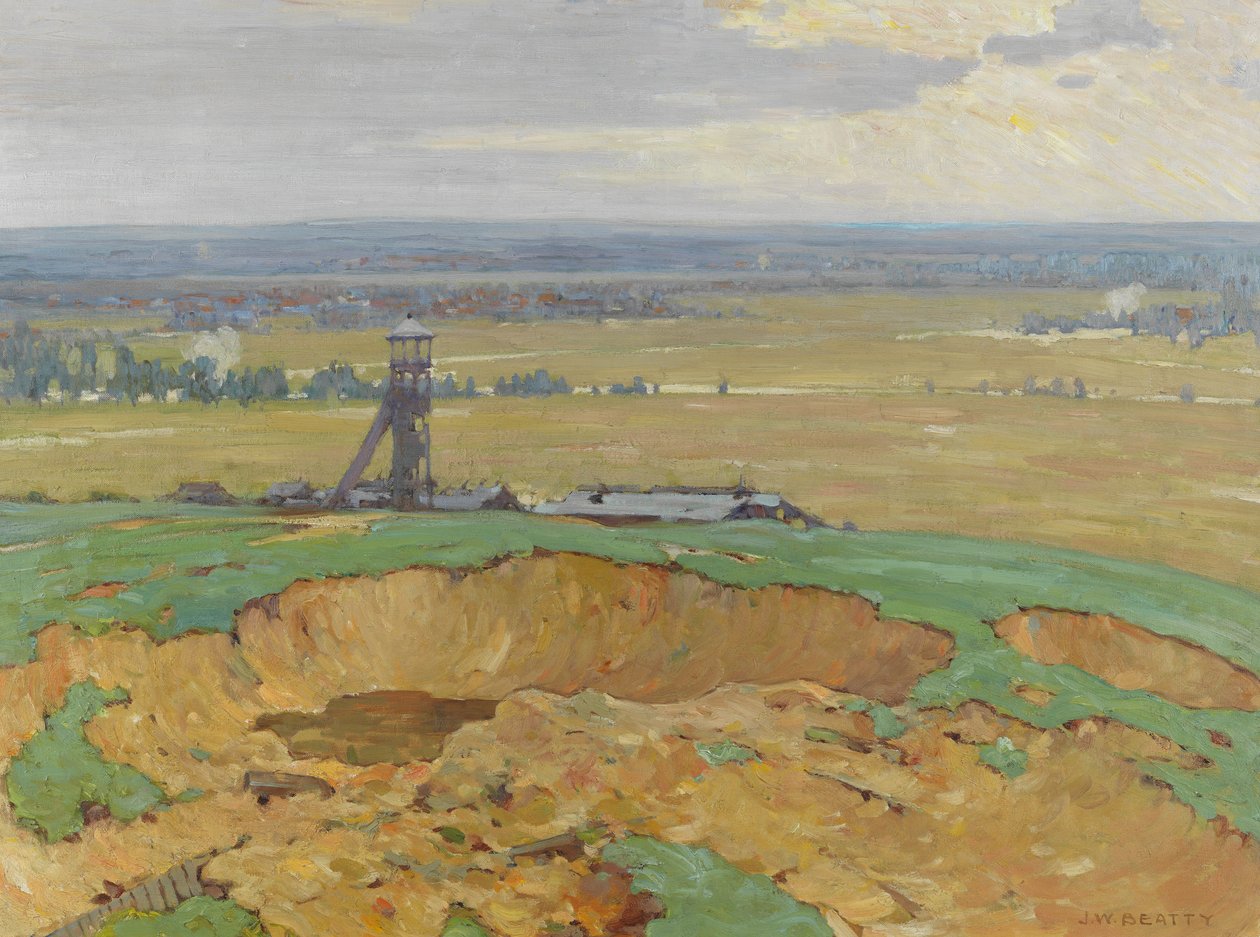来自Vimy Ridge的Lievin，1914-19 作者 约翰·威廉·比蒂