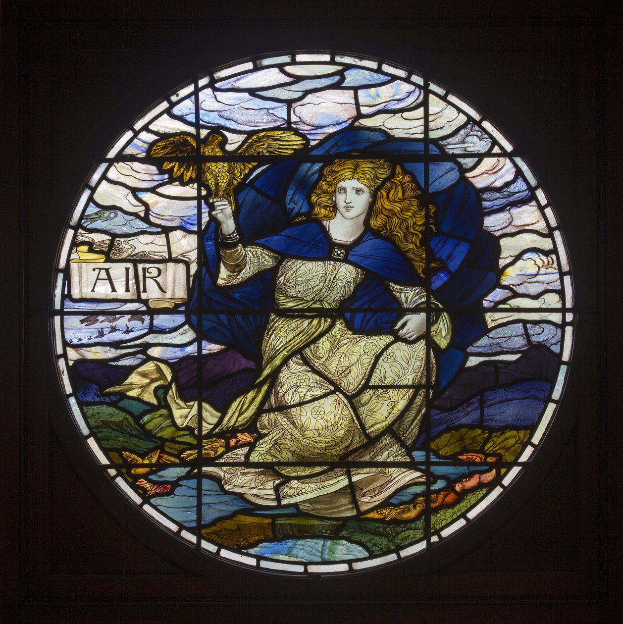 Biddulph Grange，James Powell＆Sons，John William Brown（1842-1928），Air，1903，Art Nouveau 作者 约翰·威廉·布朗