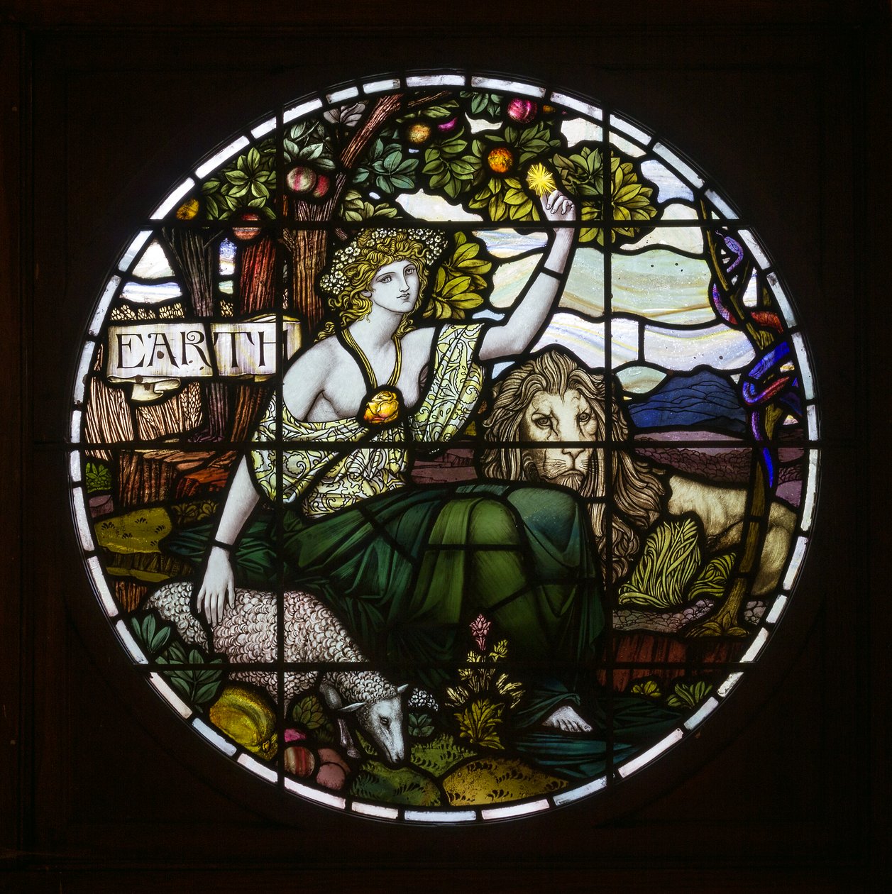 Biddulph Grange，James Powell＆Sons，John William Brown（1842-1928），Earth，1903，Art Nouveau 作者 约翰·威廉·布朗