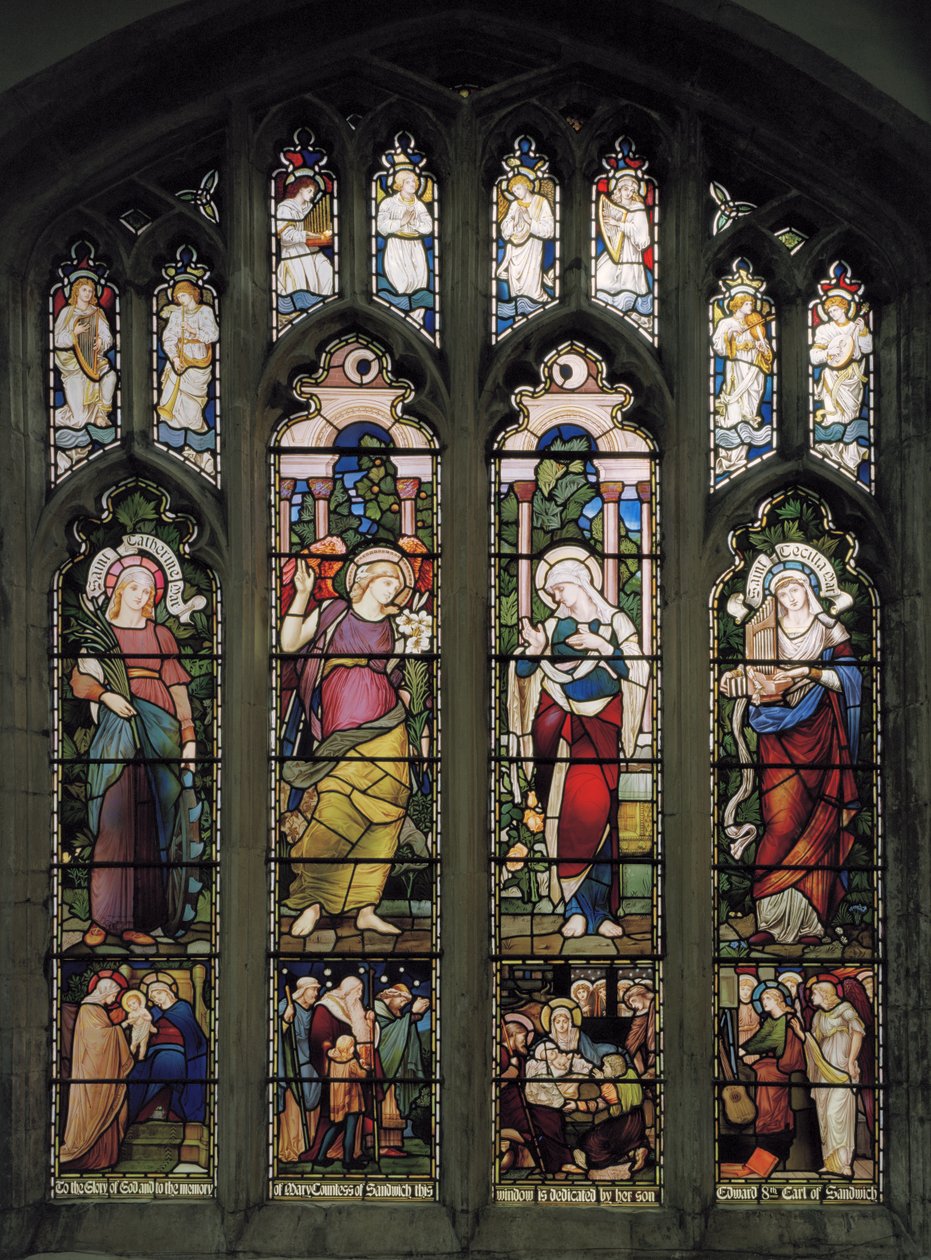 Lady Chapel Window，c.1885（彩色玻璃） 作者 约翰·威廉·布朗