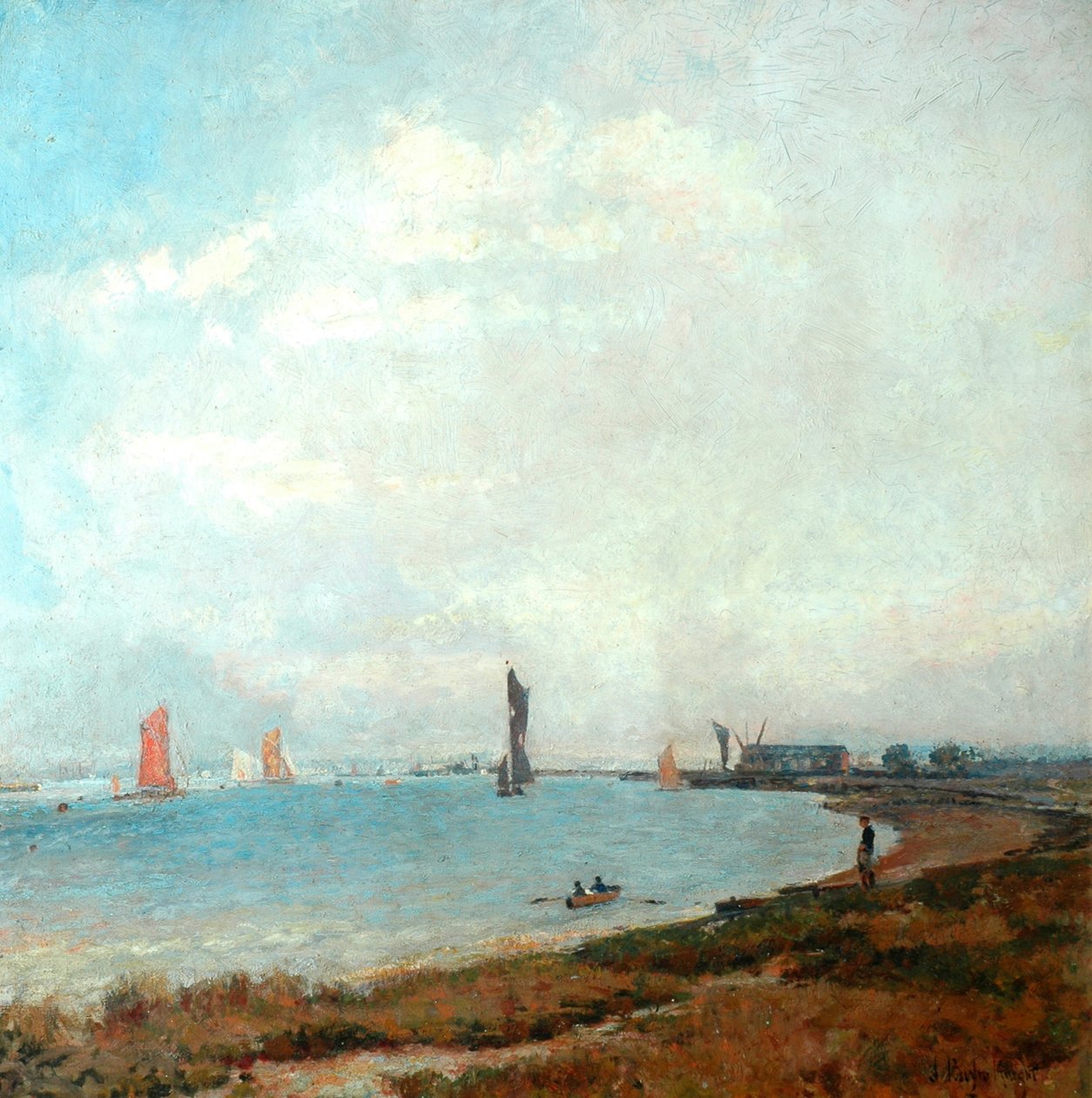 普尔港，c.1900-08 作者 约翰·威廉·巴克斯顿·奈特