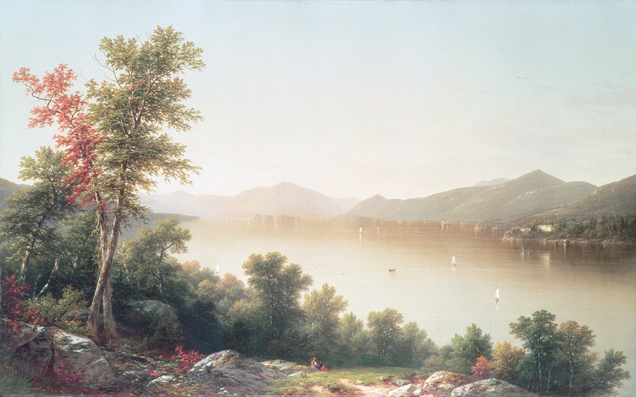 乔治湖，1857年 作者 约翰·威廉·卡西雷尔