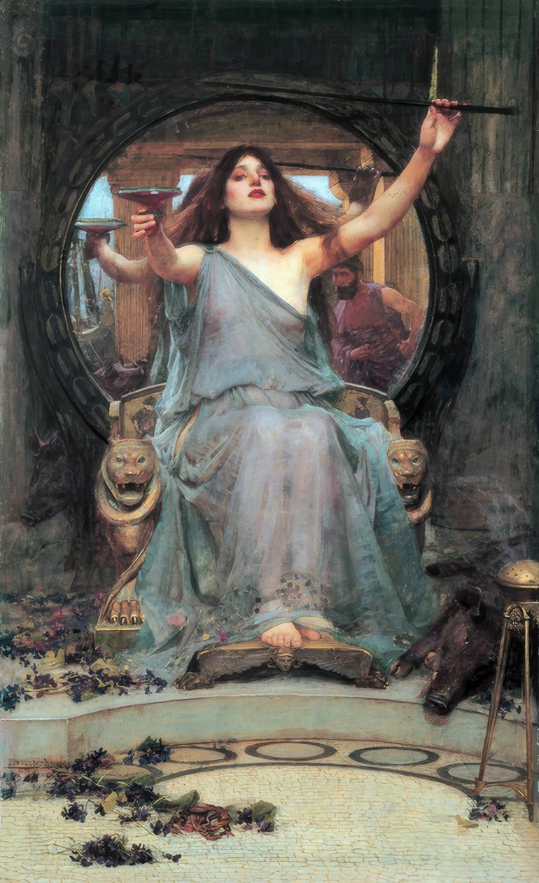 Circe Offering the Cup to Odysseus 作者 约翰·威廉姆·沃特豪斯