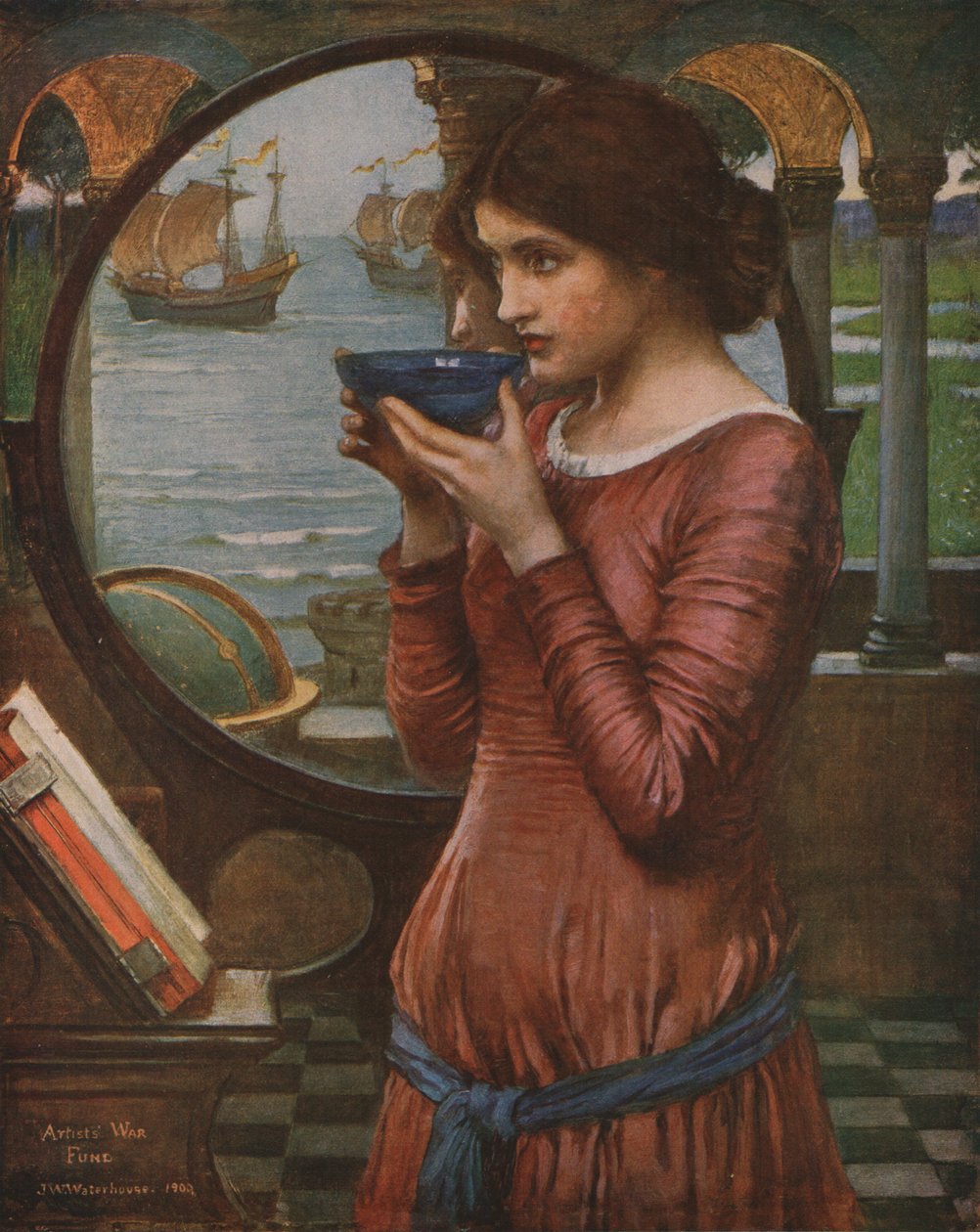 命运，1900，c1930。 作者 约翰·威廉姆·沃特豪斯