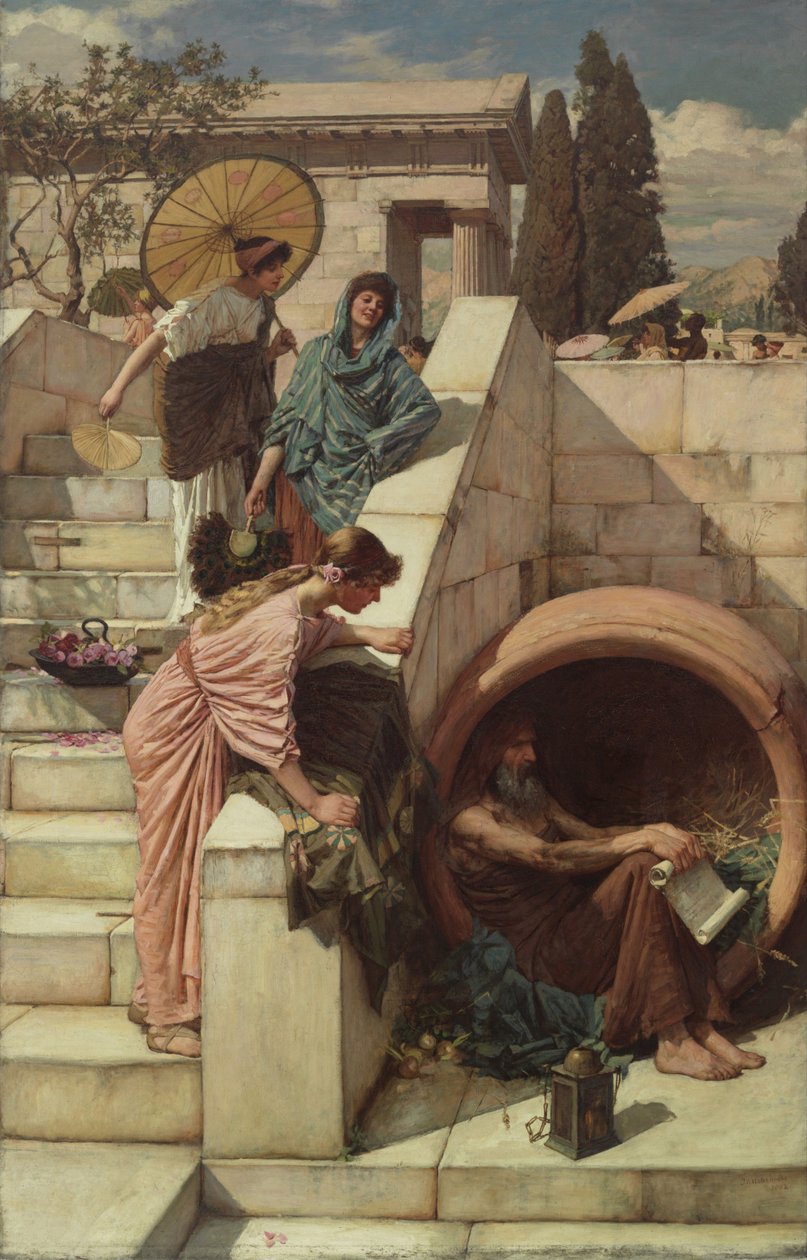 第欧根尼（Diogenes），1882年 作者 约翰·威廉姆·沃特豪斯