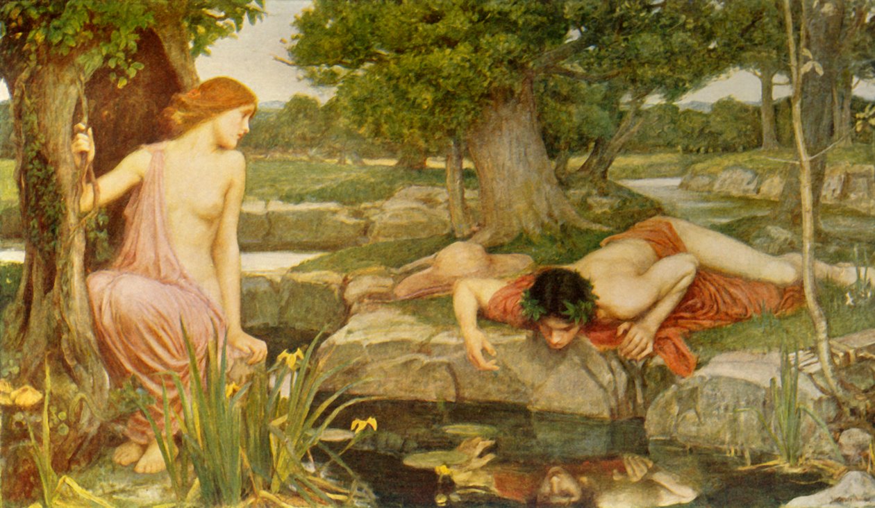 Echo and Narcissus"，1903年，约1915年。 作者 约翰·威廉姆·沃特豪斯