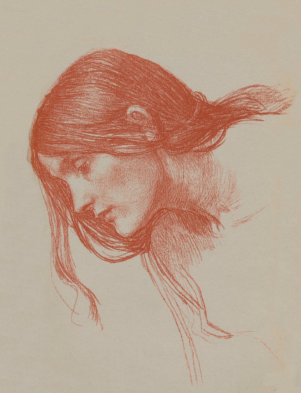 菲利斯和台风研究，c1897 作者 约翰·威廉姆·沃特豪斯