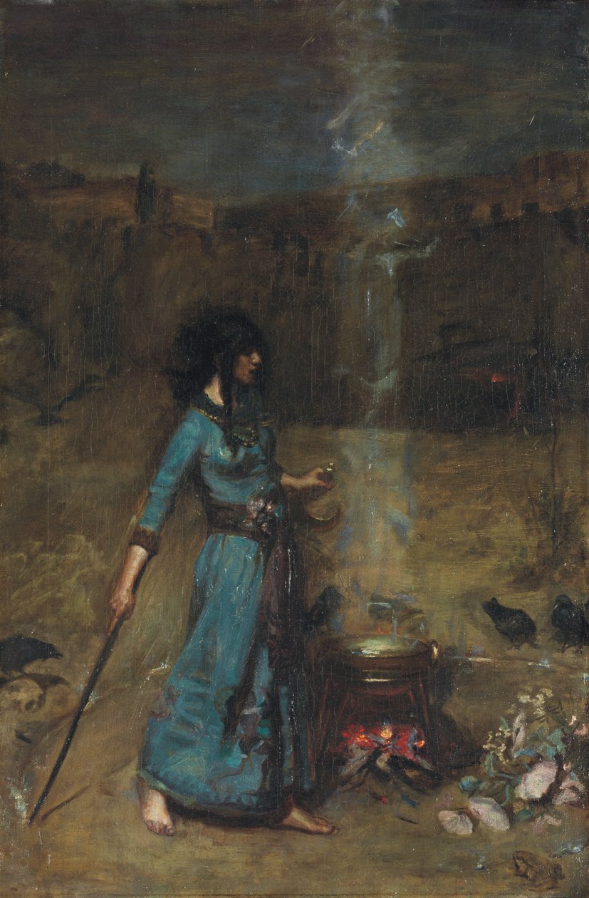 魔术圈研究，1886年 作者 约翰·威廉姆·沃特豪斯