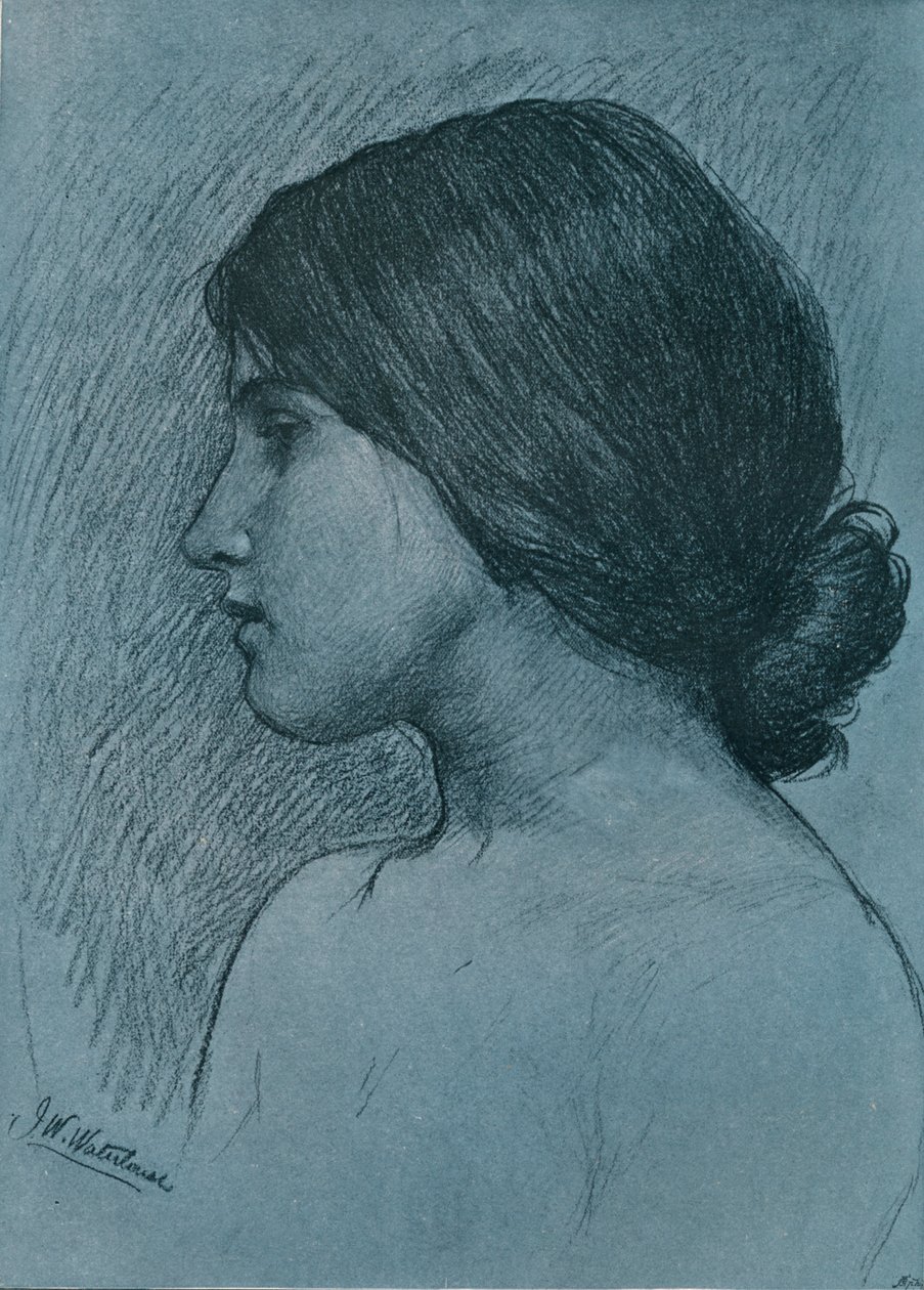 头颅研究，c1899 作者 约翰·威廉姆·沃特豪斯