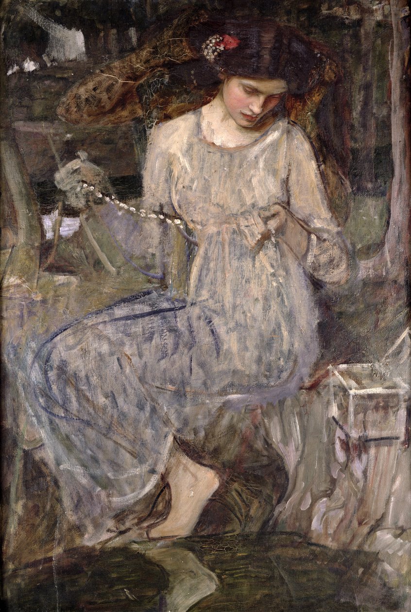 项链，约1909年 作者 约翰·威廉姆·沃特豪斯