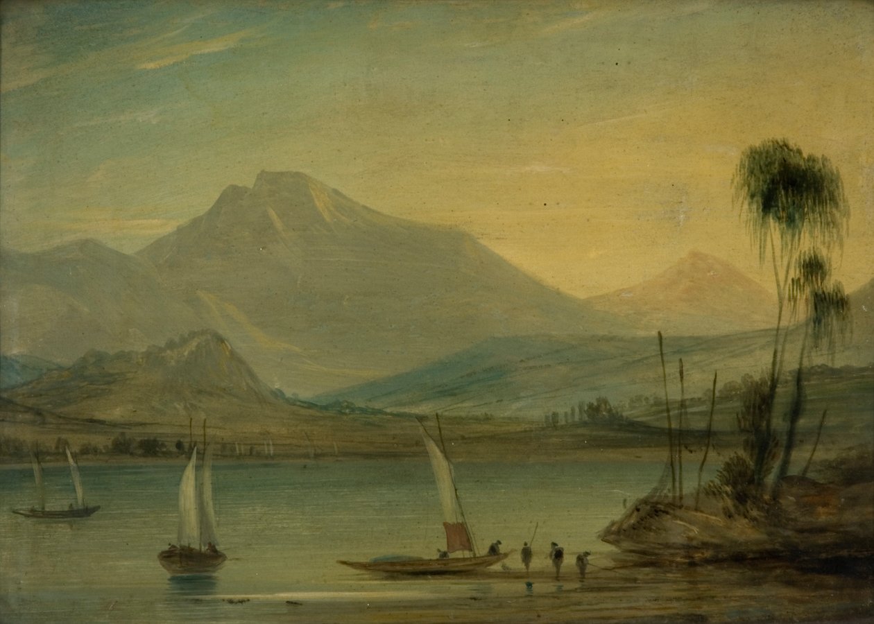 Loch Fyne，鲱鱼钓鱼（金属油） 作者 约翰·威尔逊·尤班克