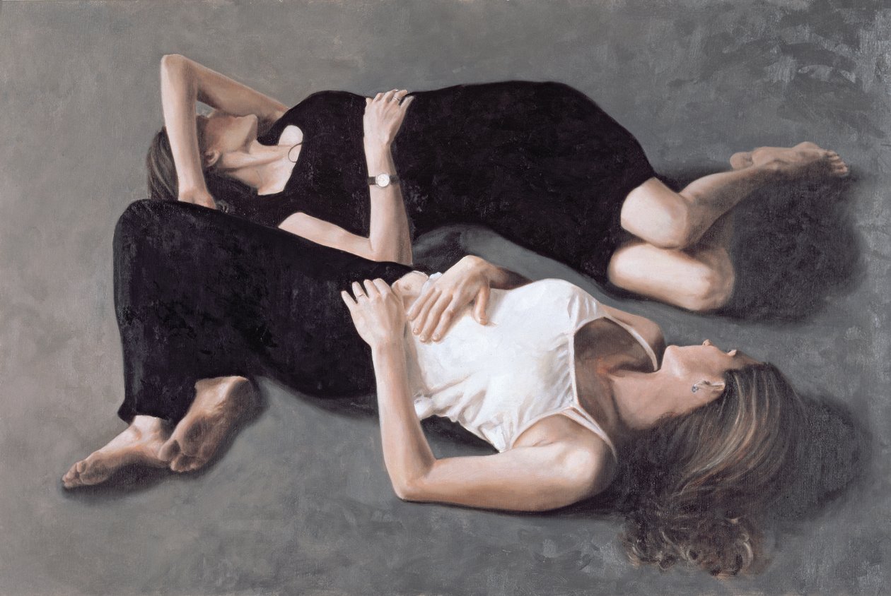姐妹（油画板） 作者 约翰·沃辛顿