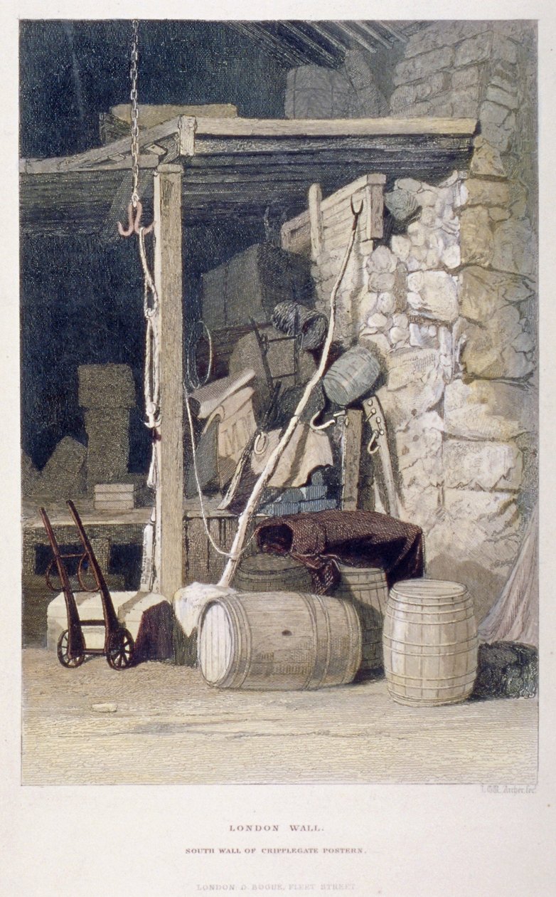 前街，伦敦市，1851年。                                                       作者 约翰·威克汉姆·阿彻