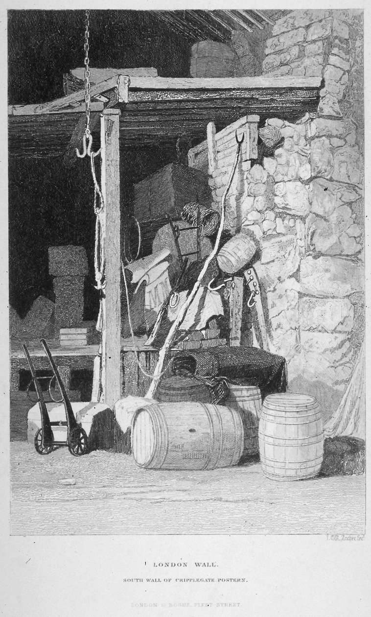 前街，伦敦市，1851年。                                                       作者 约翰·威克汉姆·阿彻