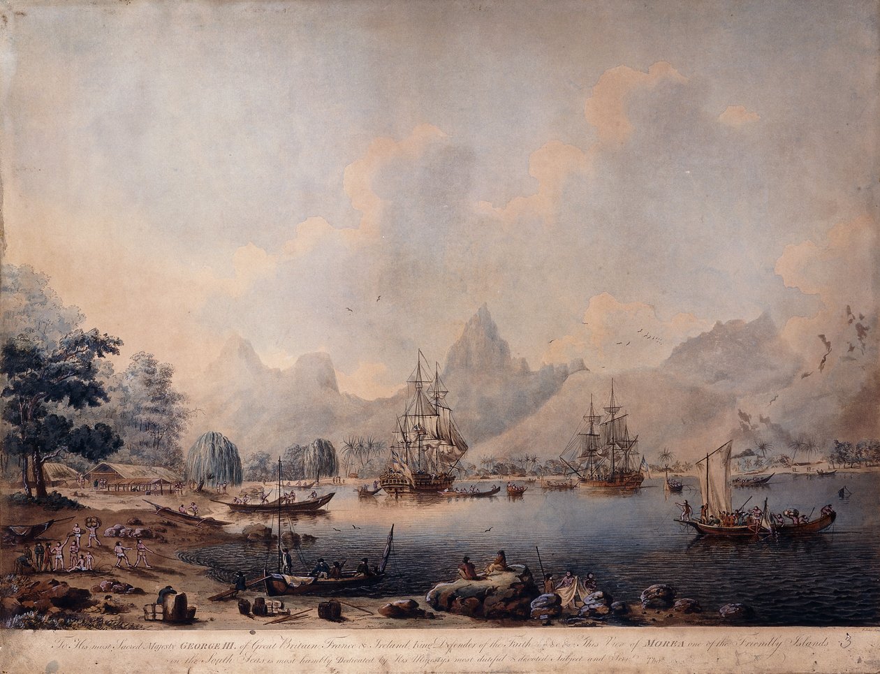 莫雷阿岛景观，1787年 作者 约翰·小克里夫里