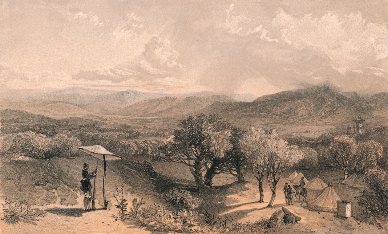 白达尔山谷，从后彼得罗夫斯基的别墅向东看》，1856年 作者 乔纳森·尼达姆（Jonathan Needham）