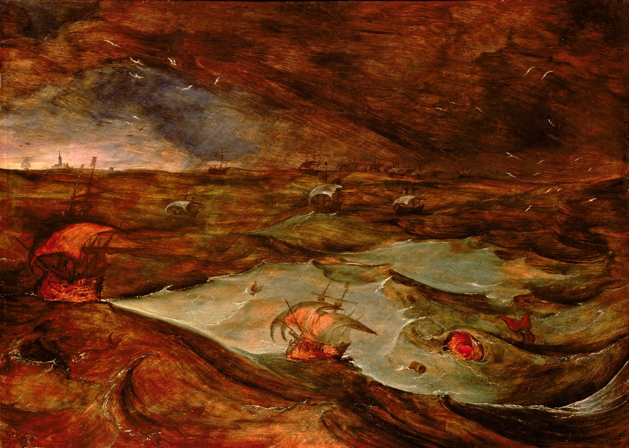 海上风暴，1610年 作者 Joos或Josse de Momper