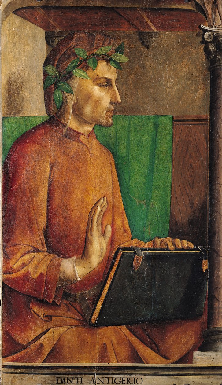 Dante Alighieri的肖像（1265-1321），c.1475 作者 乔斯·范·根特