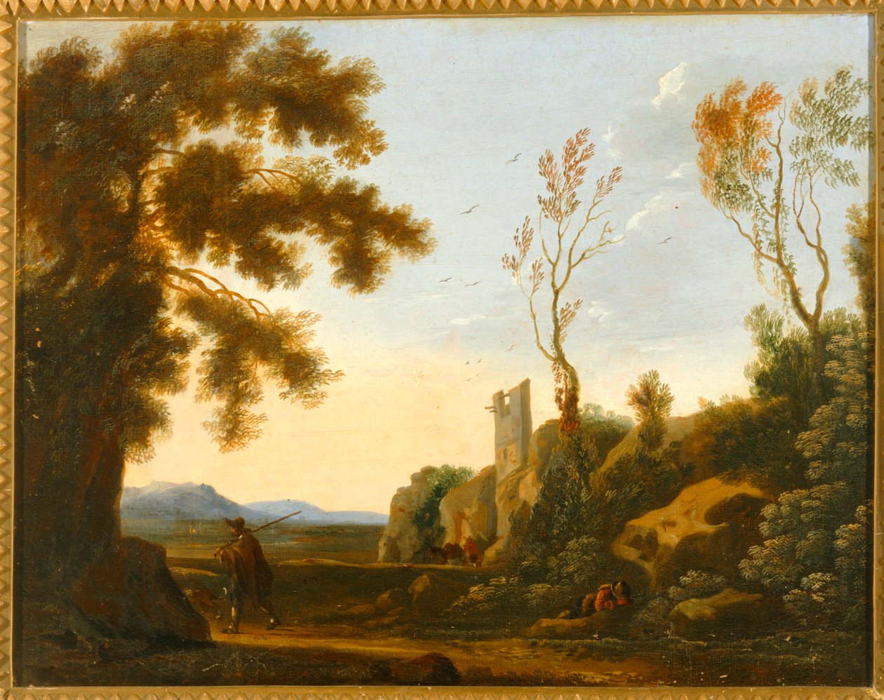 有树的风景......（布面油画） 作者 Joos de (追随者) Momper