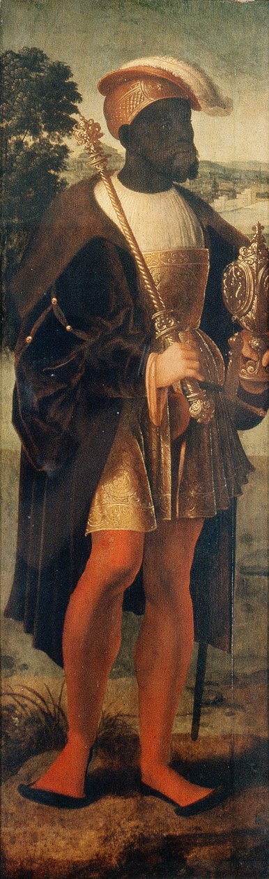 摩尔人国王巴尔萨扎尔，约 1525 年（油画板） 作者 Joos van (attr. To) Cleve