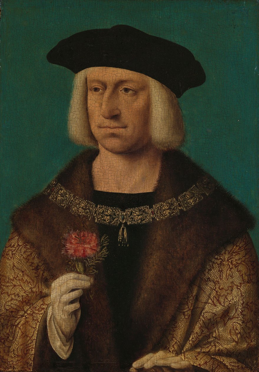 Maximilian I的肖像，c.1530 作者 乔斯范克里夫