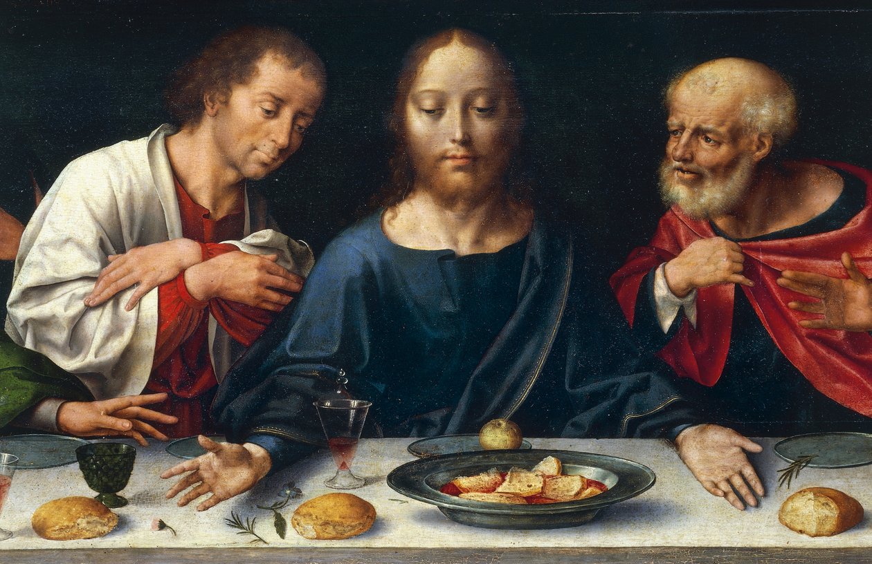 The Last Supper, Christ between John and Peter 作者 乔斯范克里夫