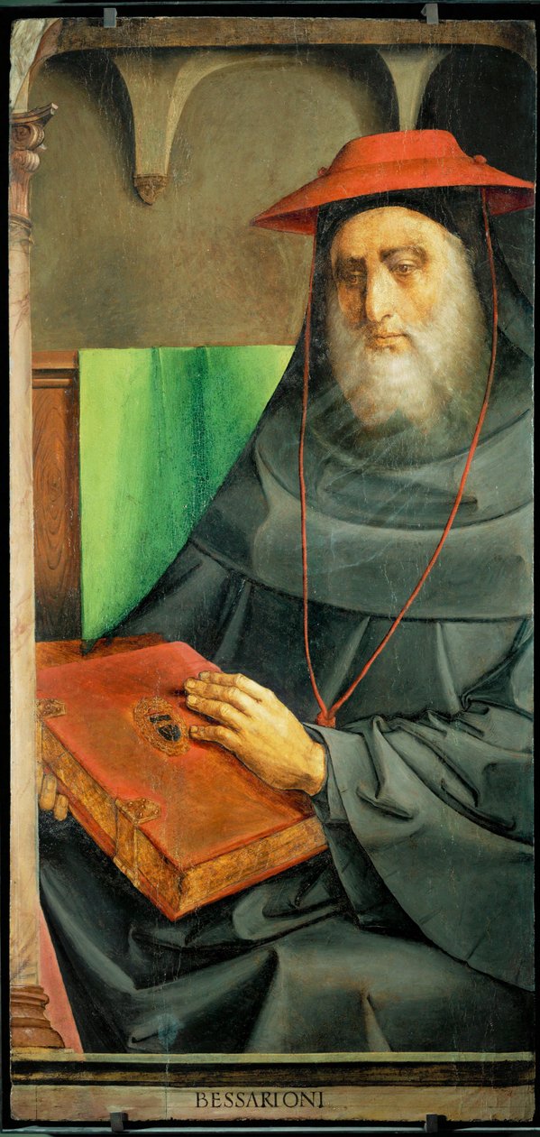 拜占庭人文学者贝萨里翁枢机主教... 作者 乔斯·范·根特（Joos van Gent）（1460年75）