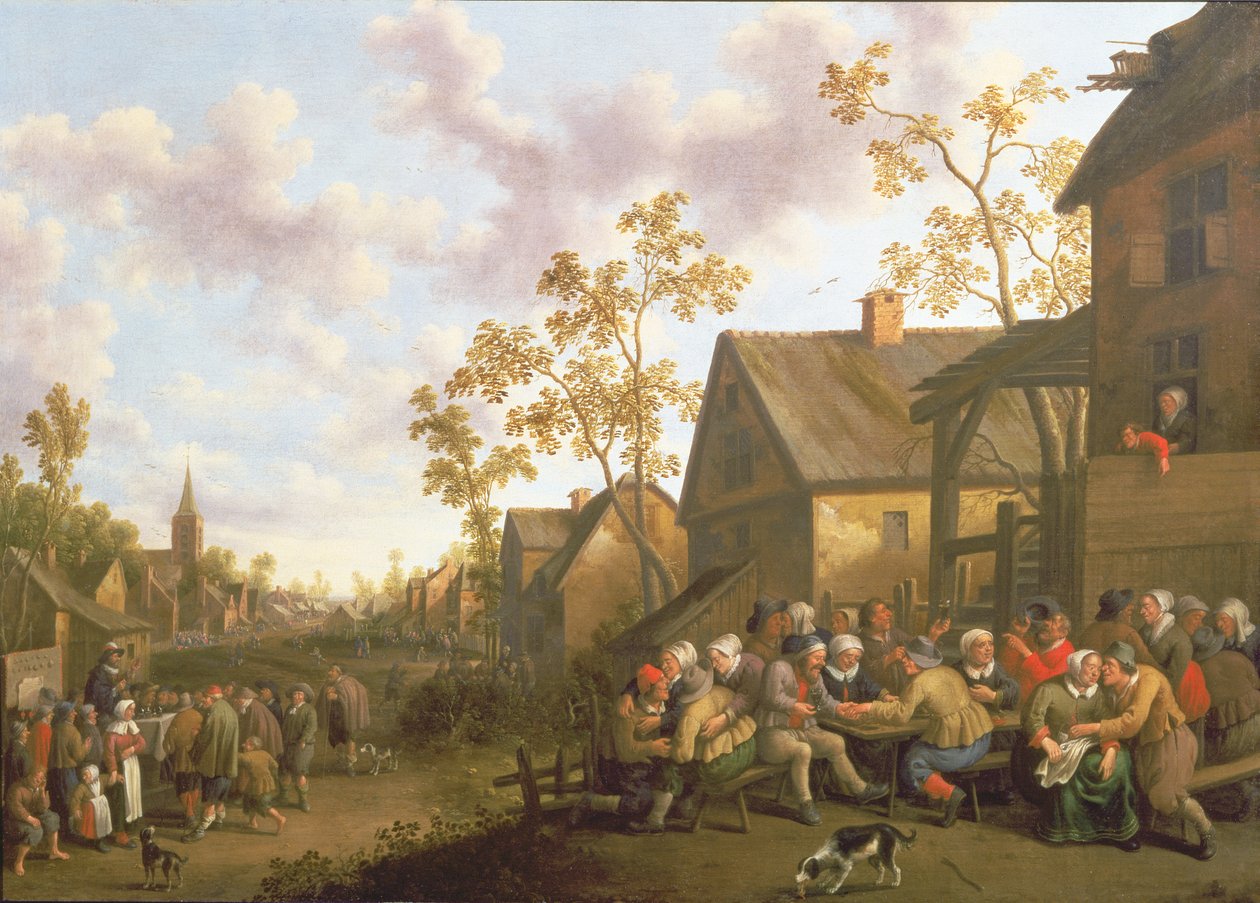 乡村节日 作者 Joost Cornelisz。 Droochsloot