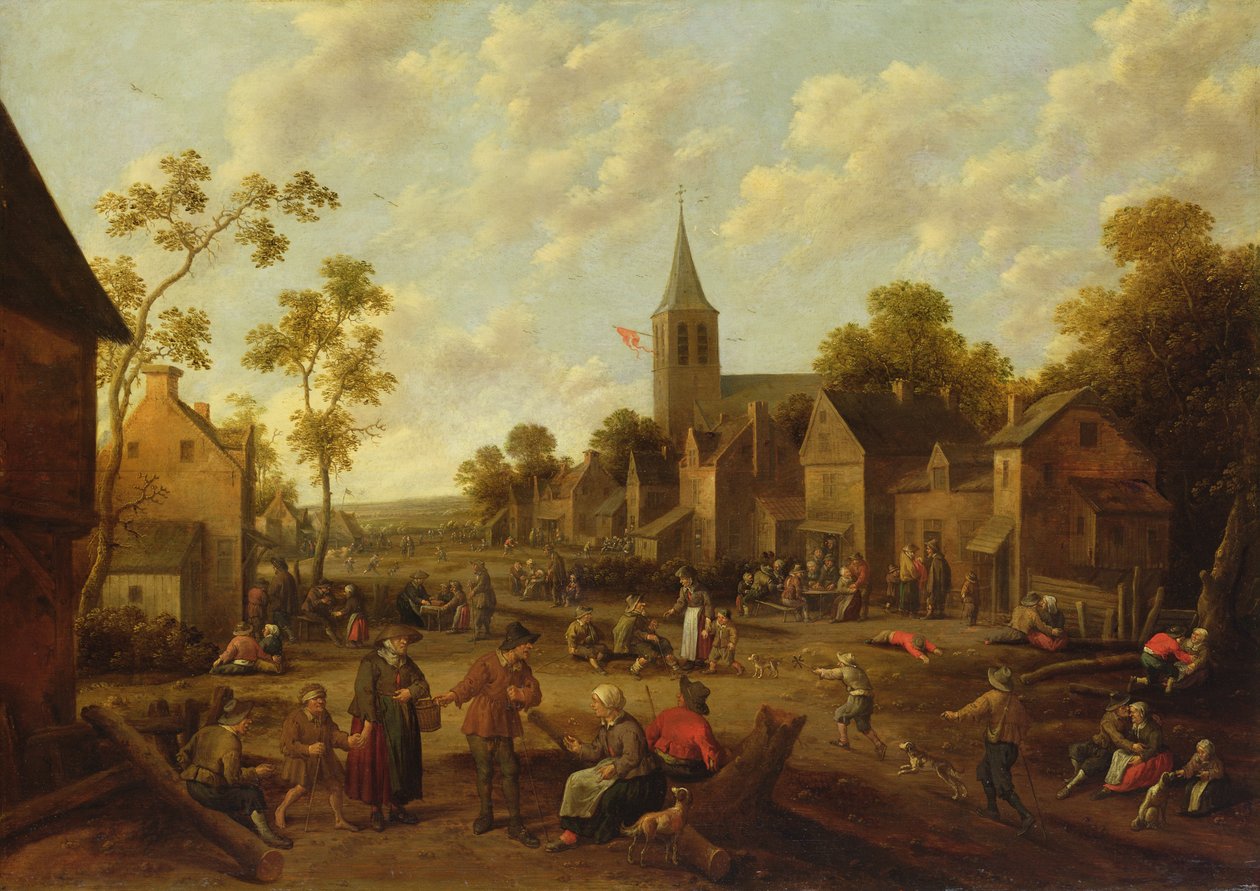 Kermesse，1658年（橡木板上的油） 作者 Joost Cornelisz。 Droochsloot