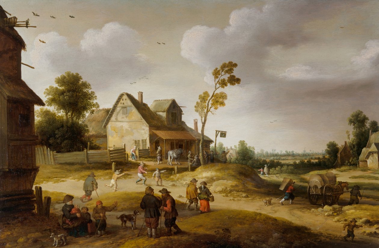 乡村风光 作者 Joost Cornelisz。 Droochsloot