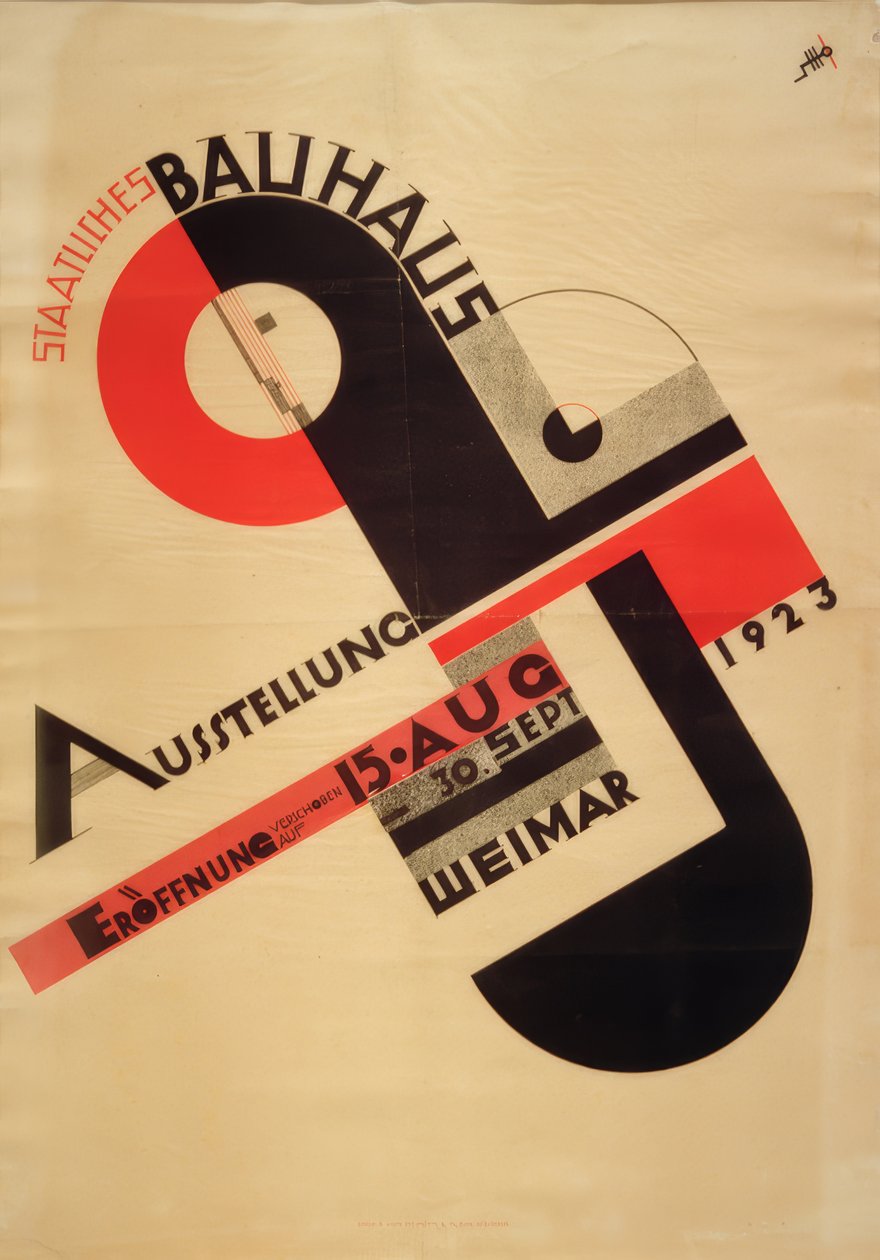 1923年魏玛国家包豪斯展览 作者 乔斯特·施密特（Joost Schmidt）
