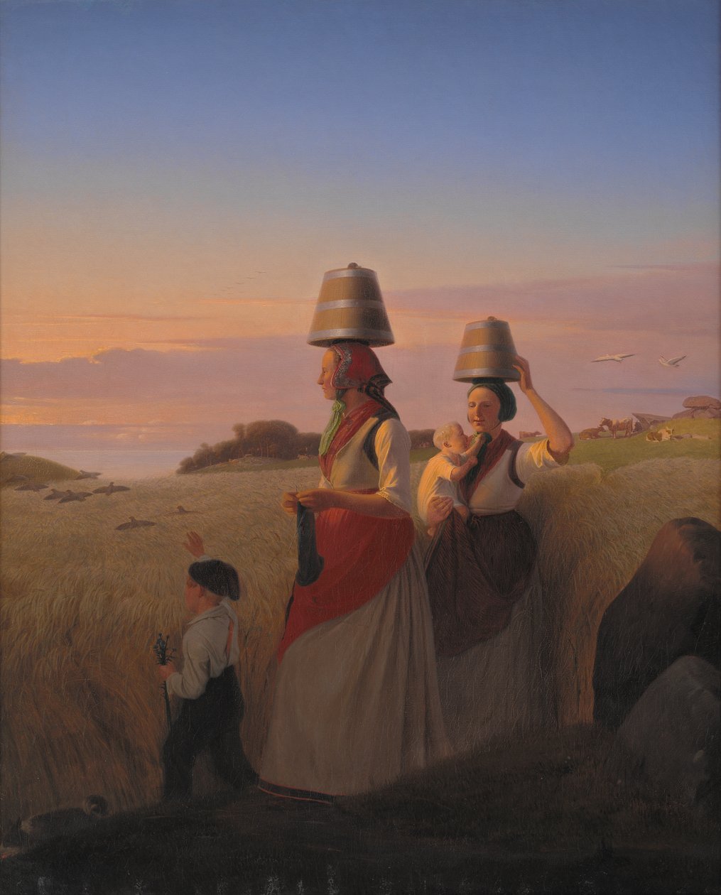 乡村风光，1848年 作者 乔根·瓦伦丁·孙（Jorgen Valentin Sun）。