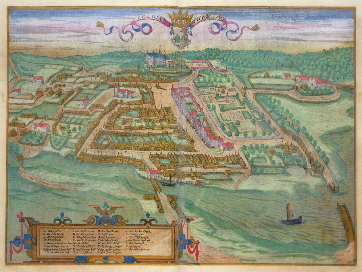 科林，摘自乔治-布劳恩（1541-1622）和弗兰斯-霍根堡（1535-90）的《Civitates Orbis Terrarum》，约1572年（彩色版画）。 作者 乔里斯（后）霍夫纳格尔