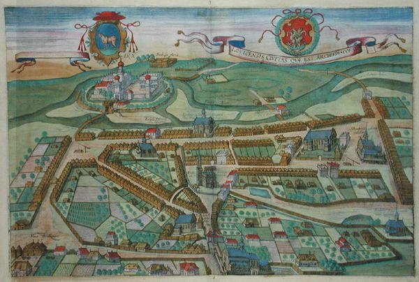 Lovicensis，来自Georg Braun（1541-1622）和Frans Hogenburg（1535-90）的《Civitates Orbis Terrarum》，约1572年（彩色雕版画）。 作者 乔里斯（后）霍夫纳格尔