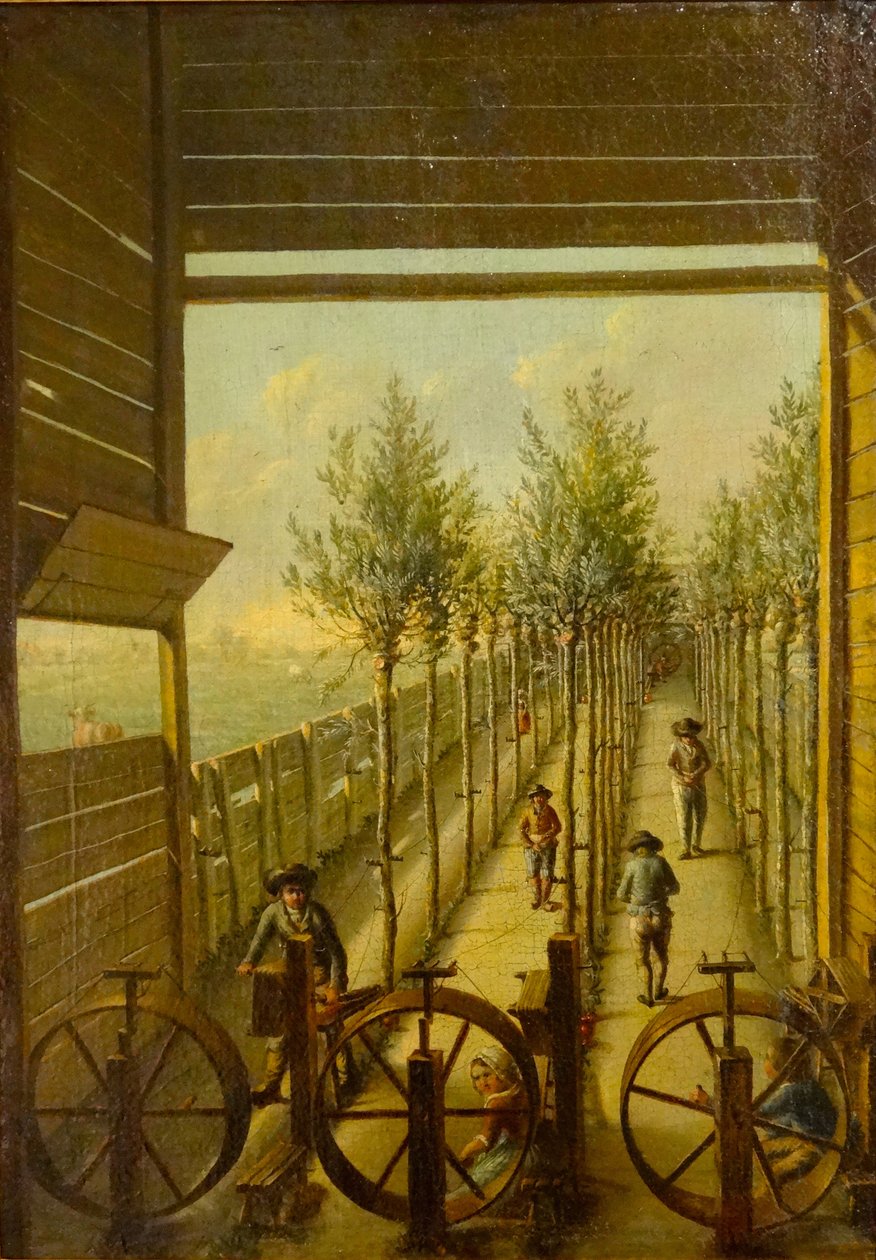 1795 年高达 Jaagpad 河上的克莱因加伦班 作者 乔里斯·赫斯特