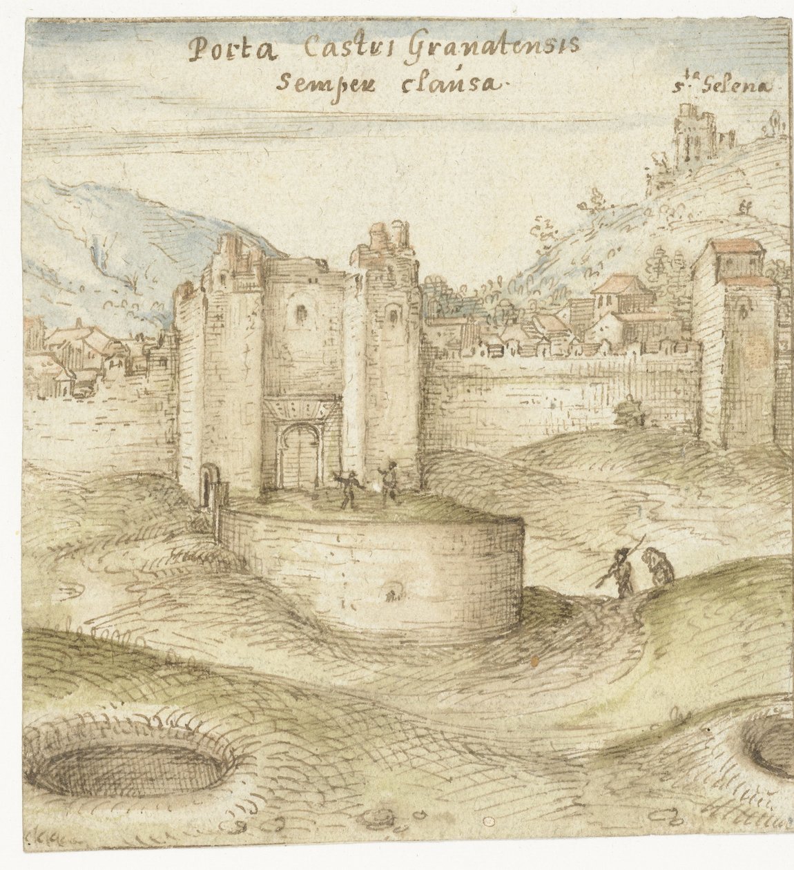 Gesloten poort tot het kasteel (Alhambra) te Granada 作者 乔里斯·霍夫纳格尔