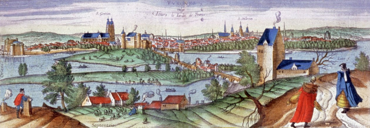 图尔视图，c.1561（雕刻） 作者 乔里斯·霍夫纳格尔