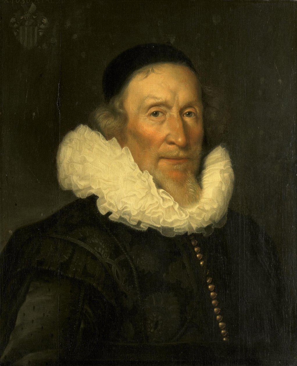 雅各布·格里茨·范德米杰 (Jacob Gerritsz van der Mij) 的肖像（1559/60-1635？） 作者 乔里斯·范舒滕