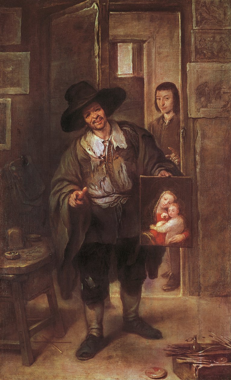 Studio Scene, after 1670 (oil on canvas) 作者 何塞·安托利内斯（JoséAntolínez）