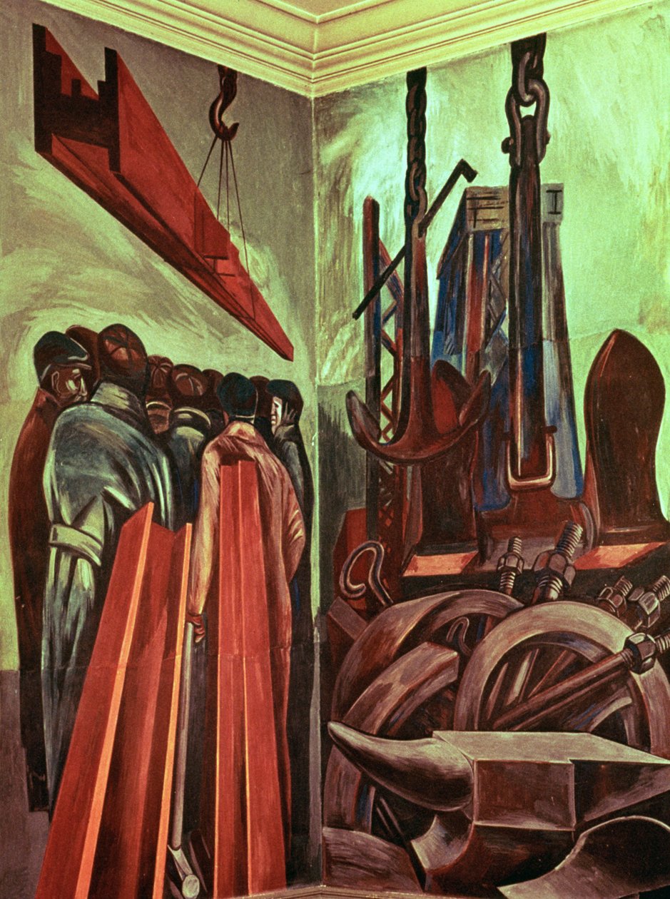 现代工业人 II》，选自《美国文明史诗 作者 何塞·克莱门特·奥罗斯科（JoséClemente Orozco）