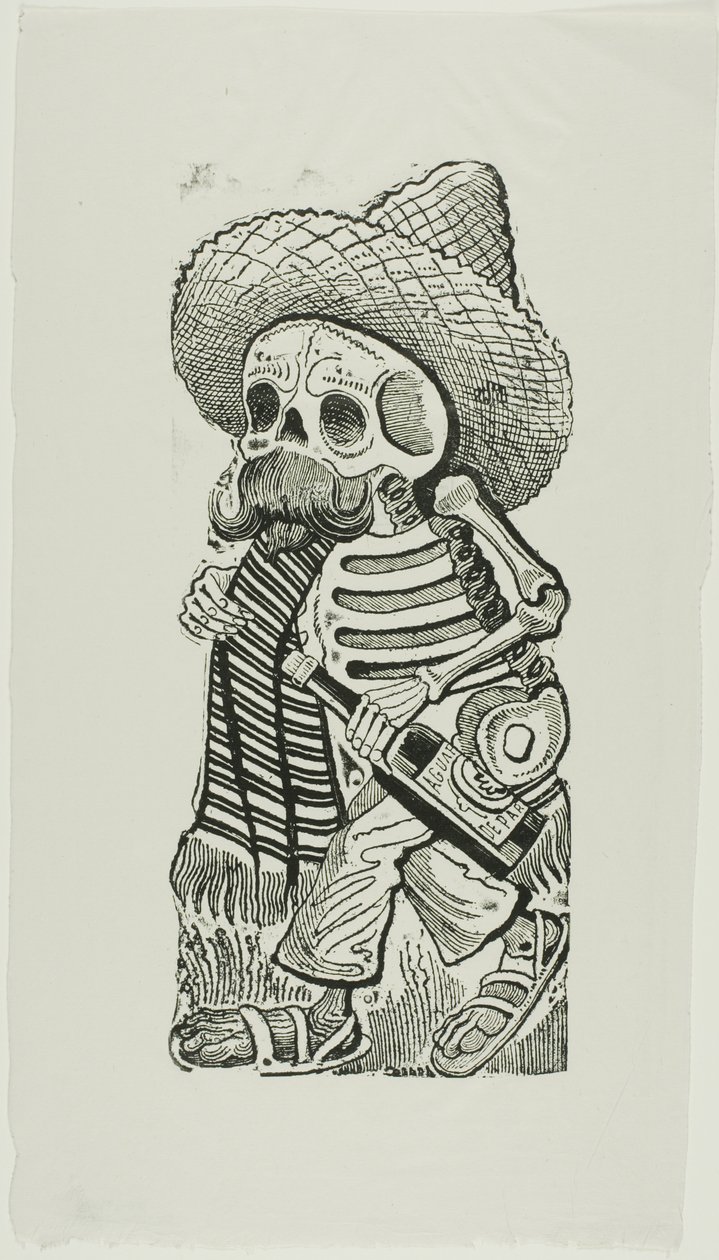 弗朗西斯科-马德罗的 Calavera，选自 Calavera Maderista 作者 何塞·瓜达卢佩·波萨达