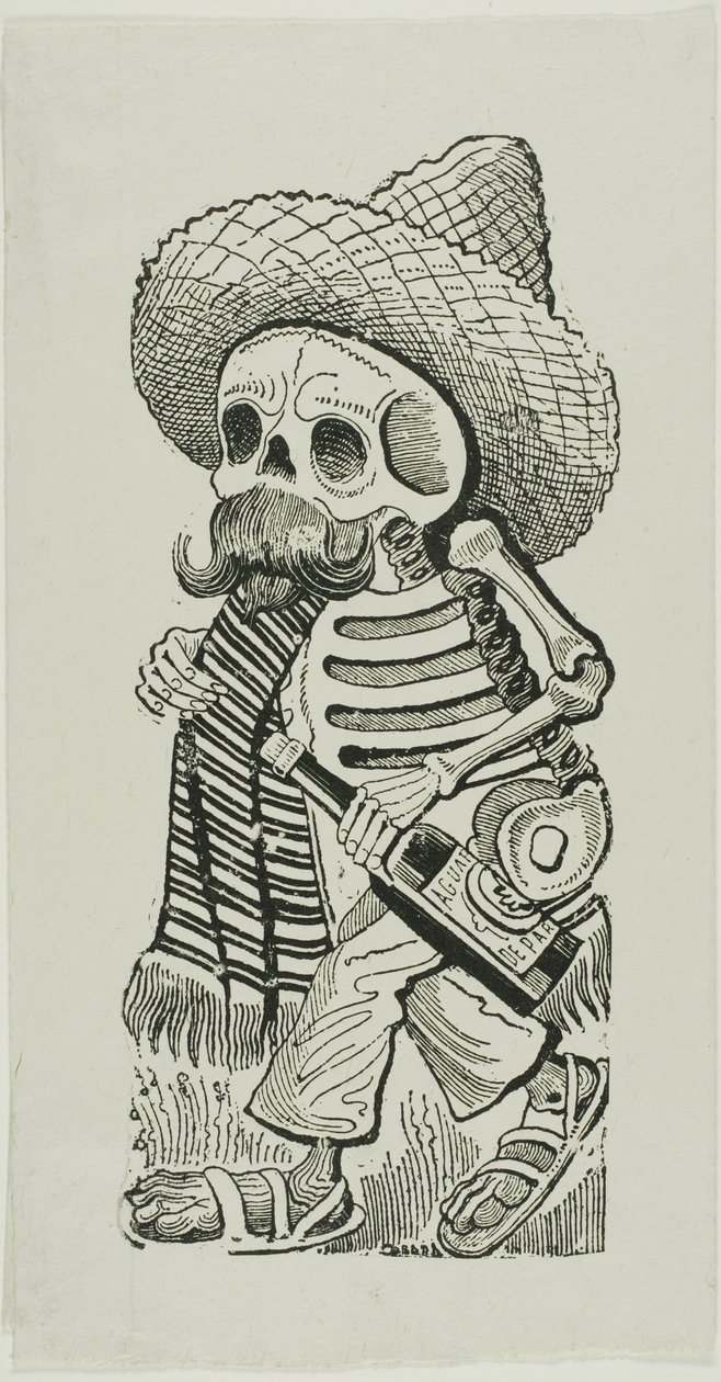 弗朗西斯科-马德罗的 Calavera，选自 Calavera Maderista 作者 何塞·瓜达卢佩·波萨达