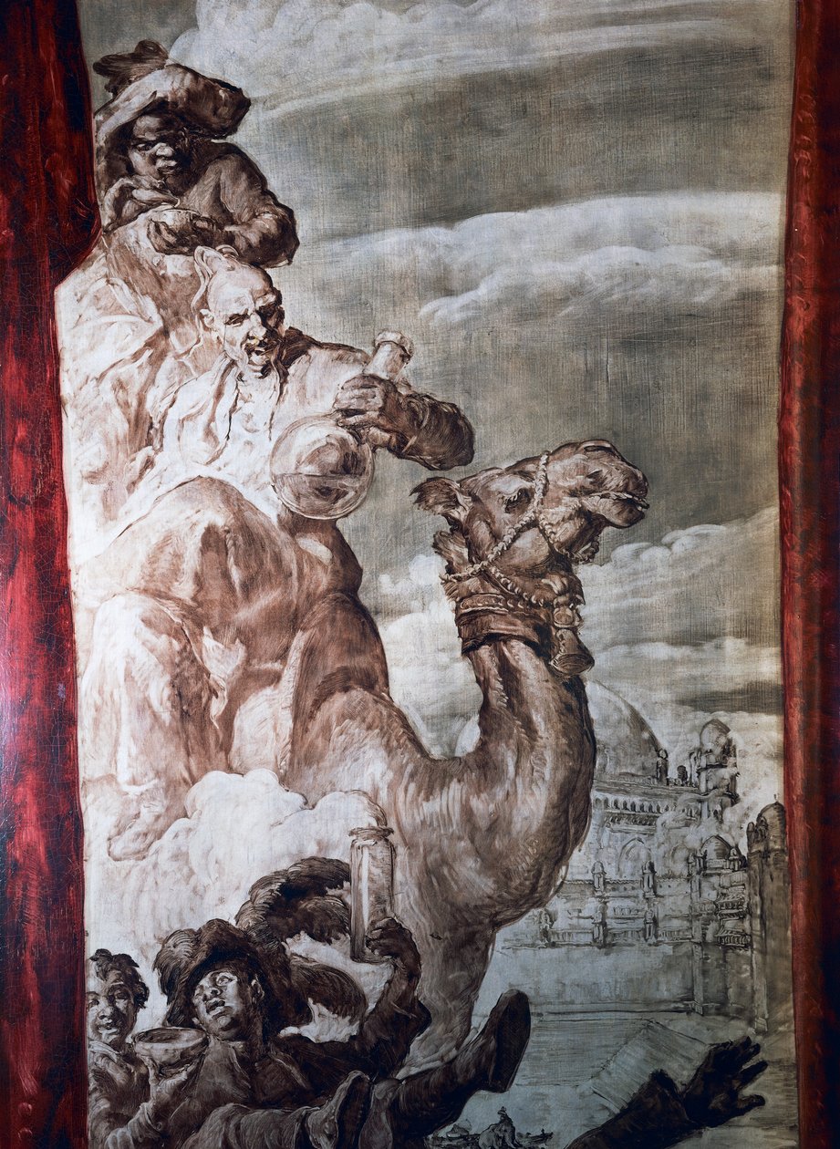 巴黎万德尔酒店宴会厅的装饰，20 世纪（壁画） 作者 何塞·玛丽亚·塞特
