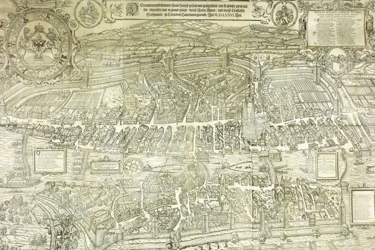 苏黎世景观计划，1576年 作者 乔斯·穆勒