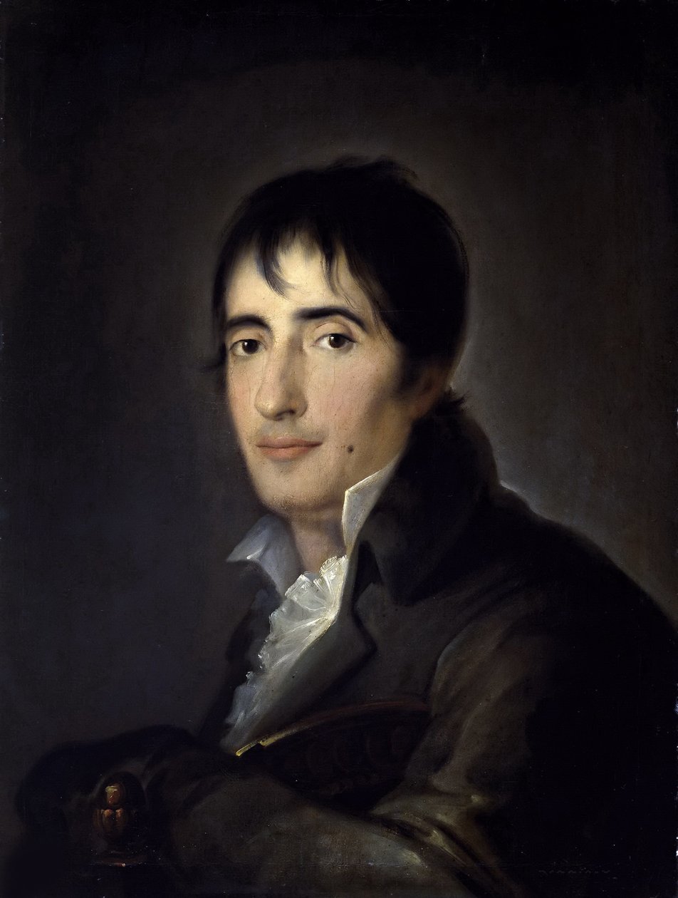 诗人ManuelJoséQuintana的肖像1772-1857，1806年。 作者 JoséRibelles y Helip
