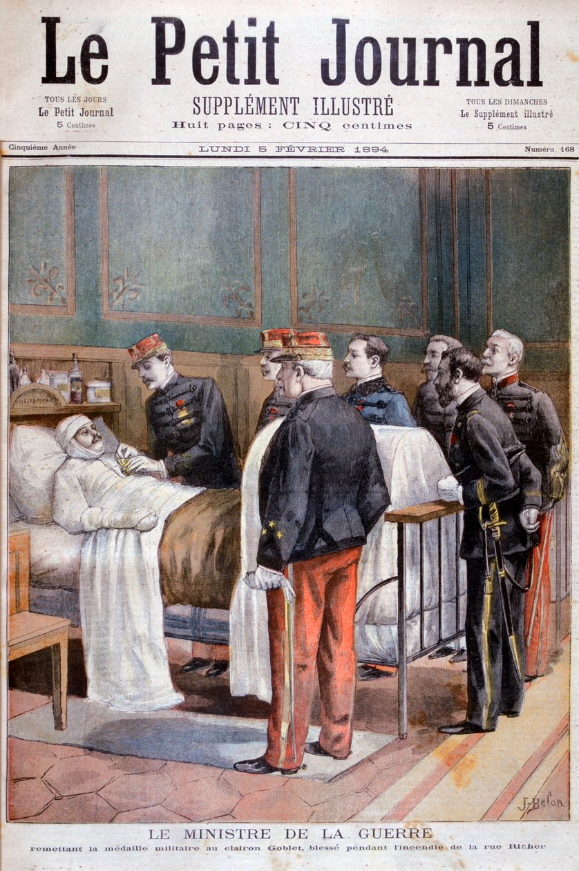 法国战争大臣进行军事装饰，1894年 作者 何塞·贝伦